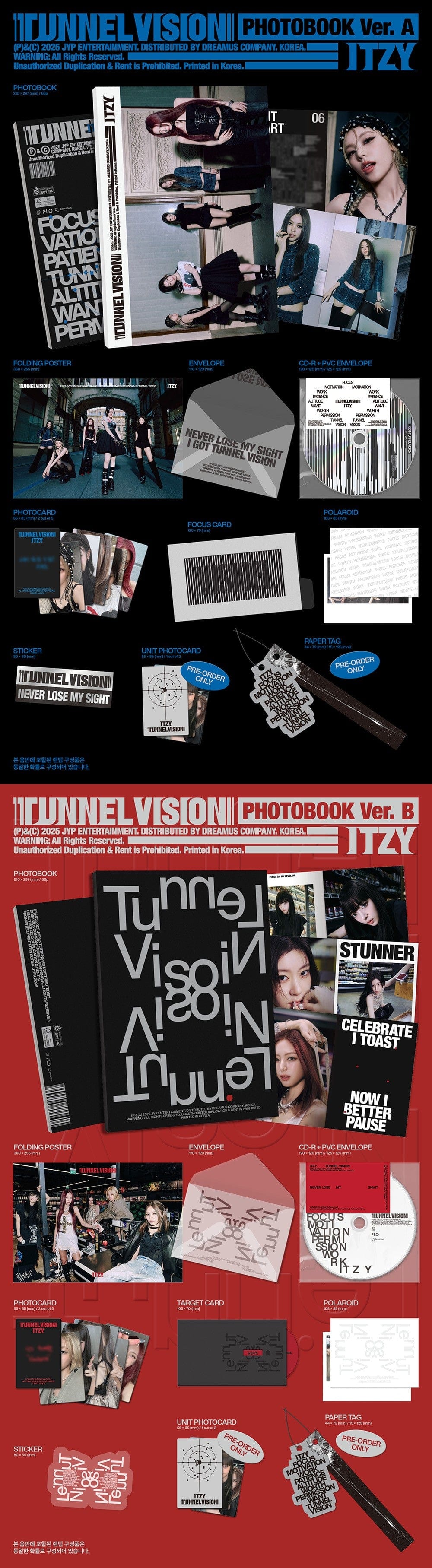 Korea Pop Store ITZY - Tunnel Vision (Photobook Ver.) Kawaii Gifts
