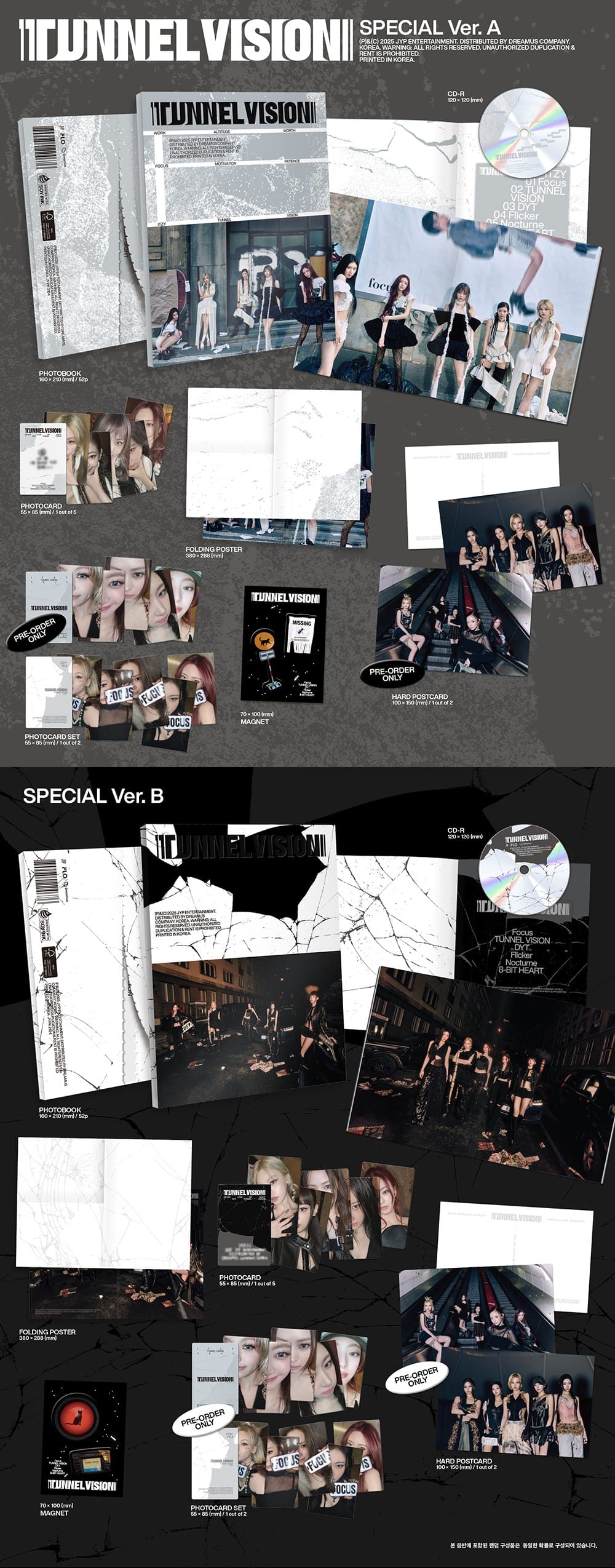 Korea Pop Store ITZY - Tunnel Vision (Special Ver.) Kawaii Gifts