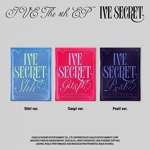 Korea Pop Store IVE - The 4th EP [Ive Secret] Kawaii Gifts