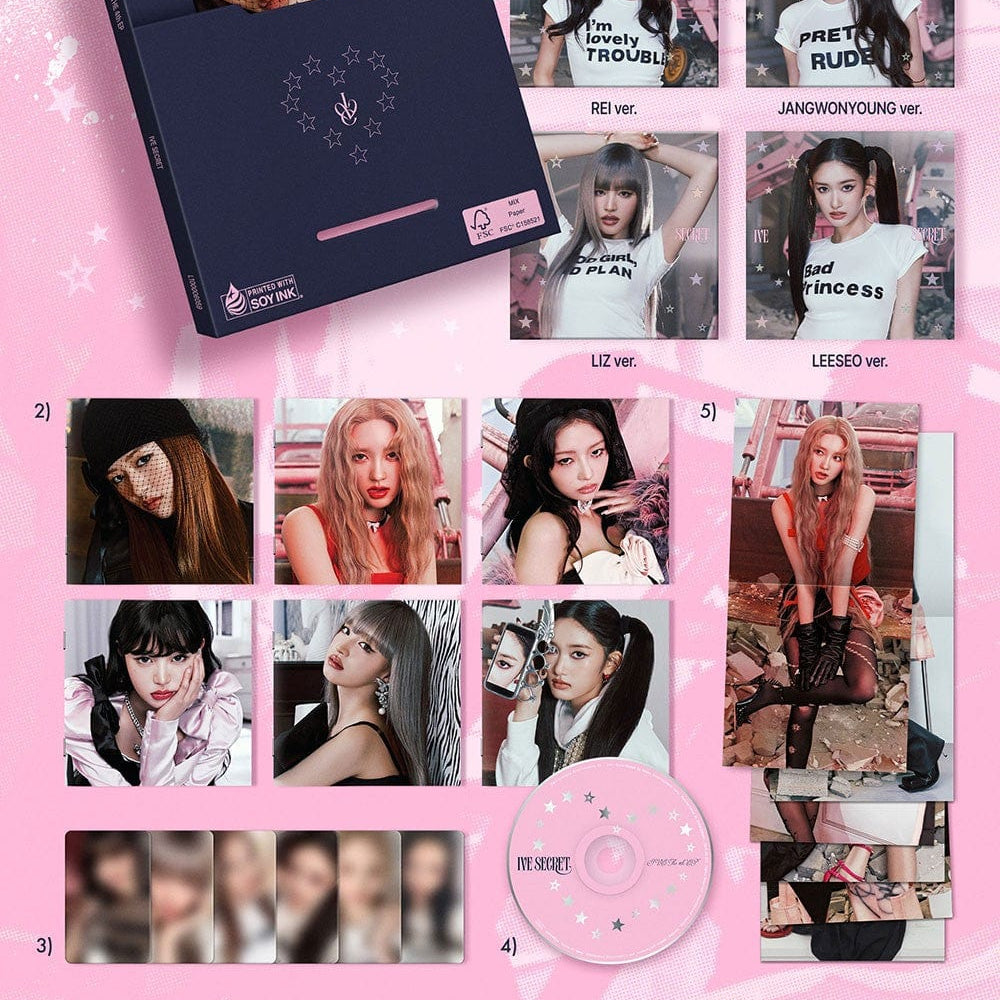 Korea Pop Store IVE - The 4th EP [Ive Secret] (Digipack Ver.) Kawaii Gifts