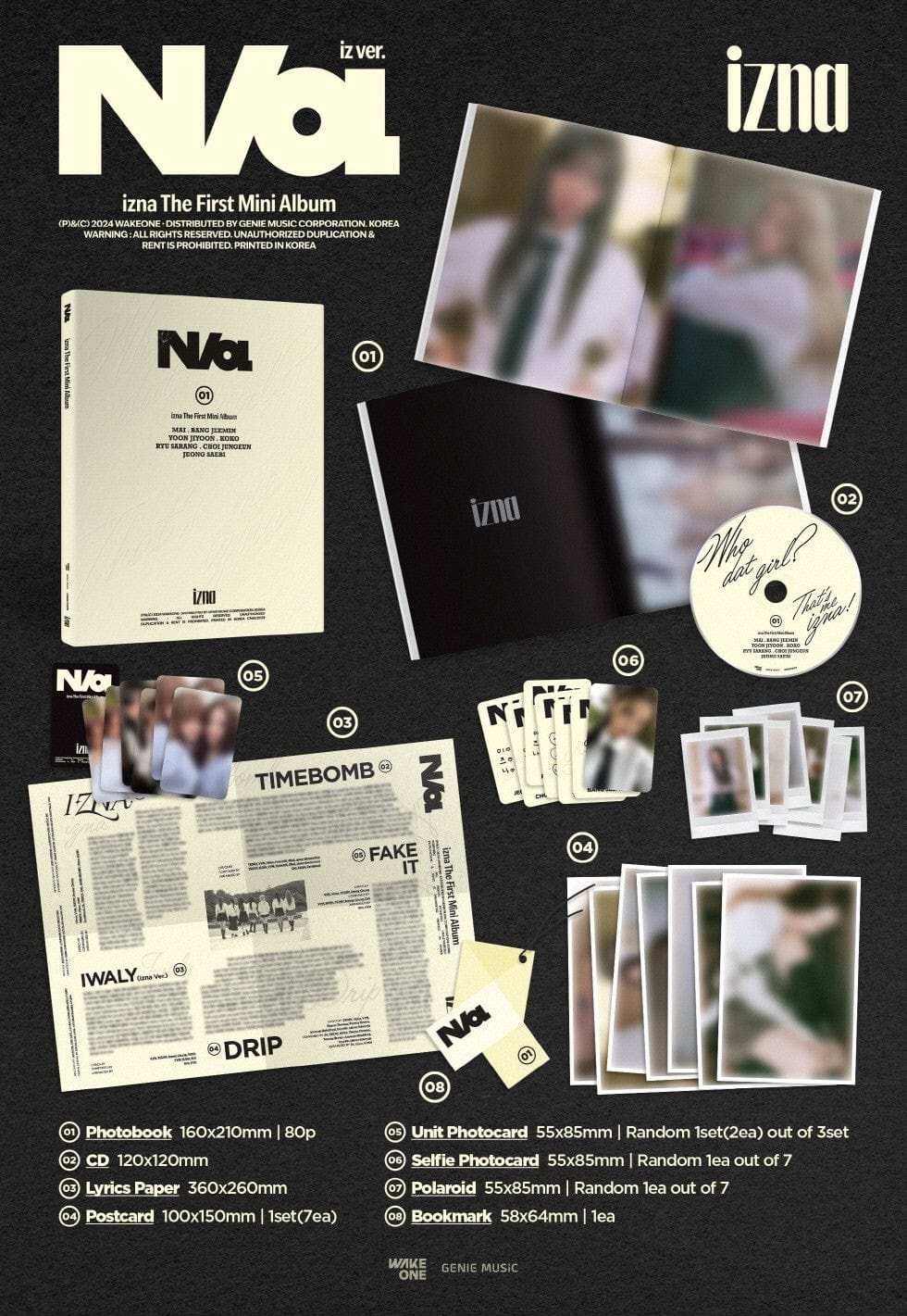 Korea Pop Store IZNA - [N/a] The 1st Mini Album Kawaii Gifts