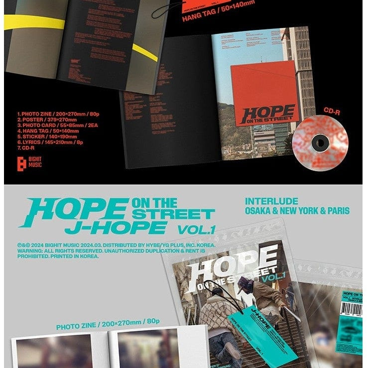 Korea Pop Store J-HOPE - Hope on the Street Vol.1 Kawaii Gifts 8809985020070