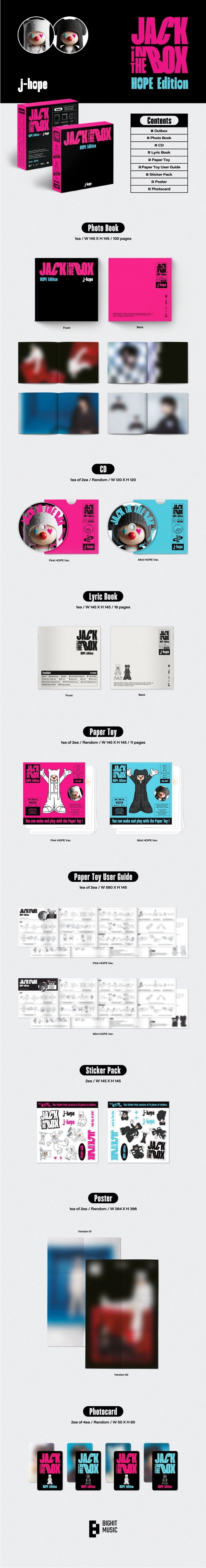 Korea Pop Store [J-HOPE] Jack In The Box (Hope Edition) Kawaii Gifts 8809929745588