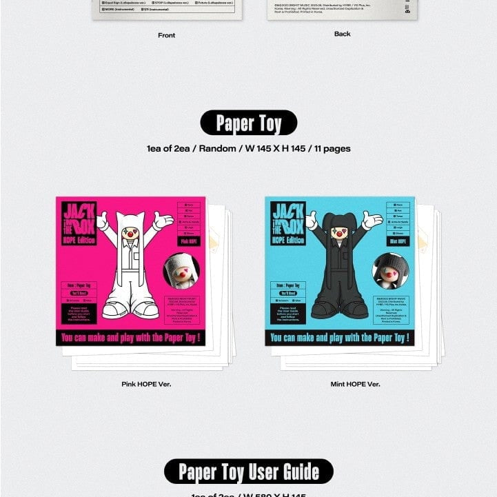 Korea Pop Store [J-HOPE] Jack In The Box (Hope Edition) Kawaii Gifts 8809929745588