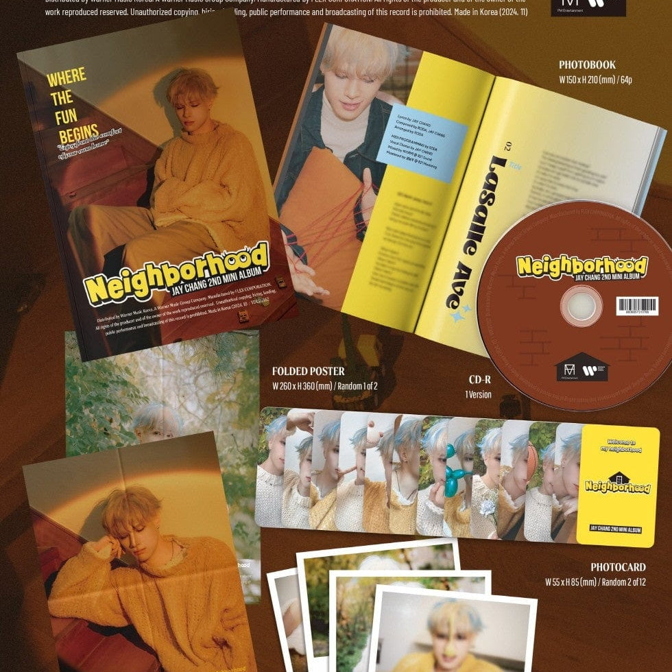 Korea Pop Store JAY CHANG - [Neighborhood] 2nd Mini Album [Photobook Ver.] Kawaii Gifts