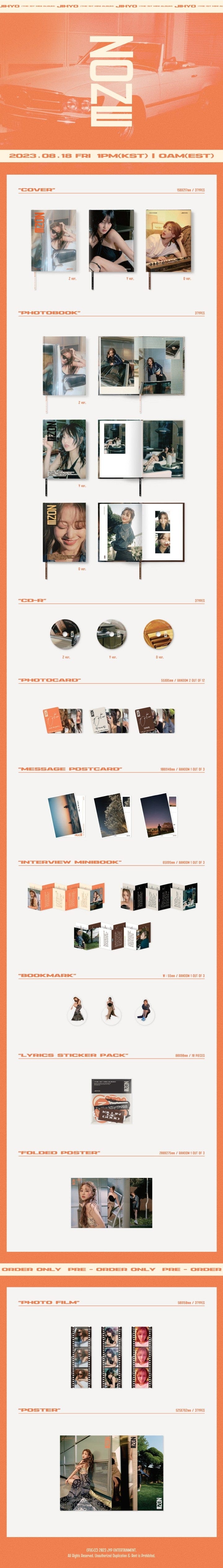 Korea Pop Store JIHYO - Zone (1st Mini Album) Kawaii Gifts 8809755505455