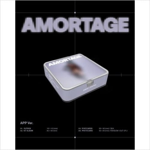 Korea Pop Store JISOO - Mini Album [Amortage] App Ver. Kawaii Gifts