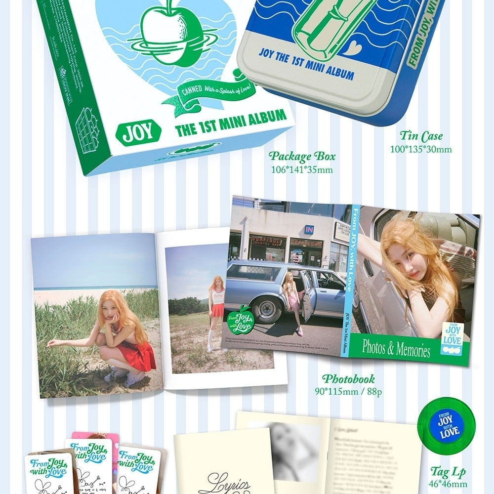 Korea Pop Store JOY - 1st Mini Album [From Joy, With Love] (Tin Case Ver.) Smart Album Kawaii Gifts