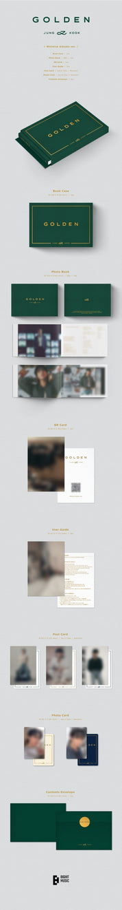 Korea Pop Store JUNG KOOK (BTS) - Golden (Weverse Albums Ver.) Kawaii Gifts 8809962361103