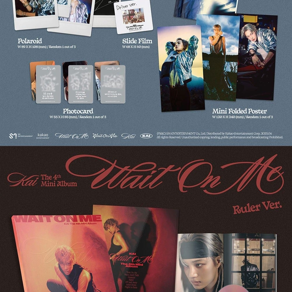 Korea Pop Store KAI - [Wait on Me] (4th Mini Album) (Photobook Ver.) Kawaii Gifts