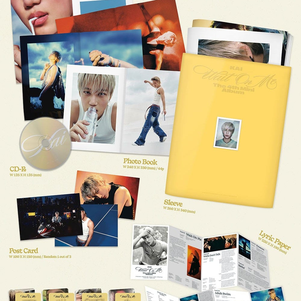 Korea Pop Store KAI - [Wait on Me] (4th Mini Album) (Sleeve Ver.) Kawaii Gifts