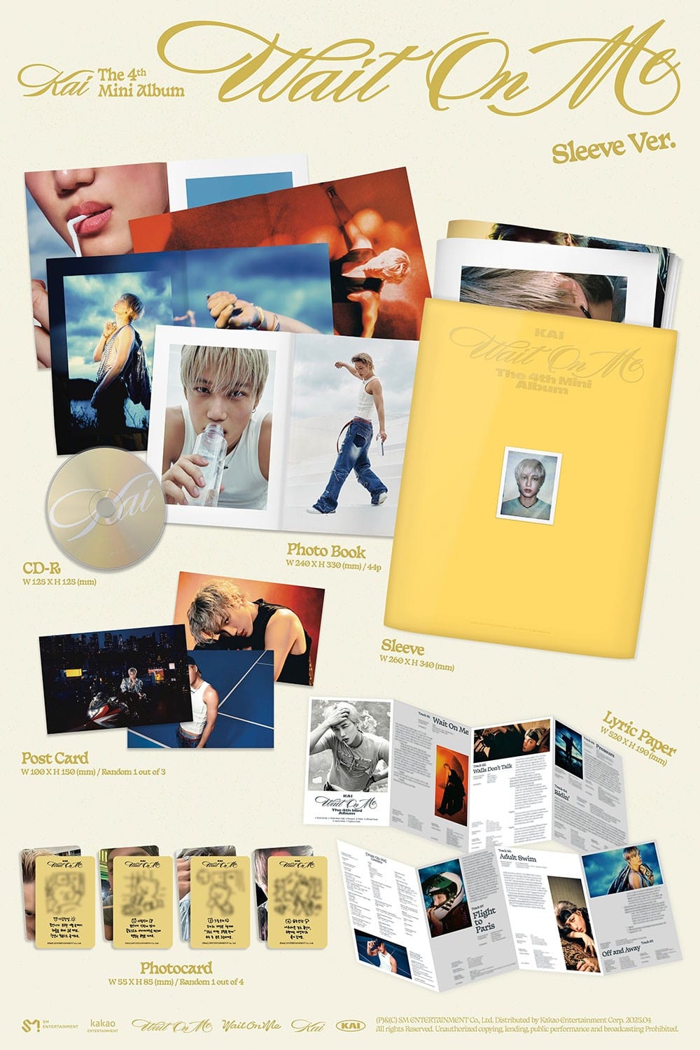 Korea Pop Store KAI - [Wait on Me] (4th Mini Album) (Sleeve Ver.) Kawaii Gifts