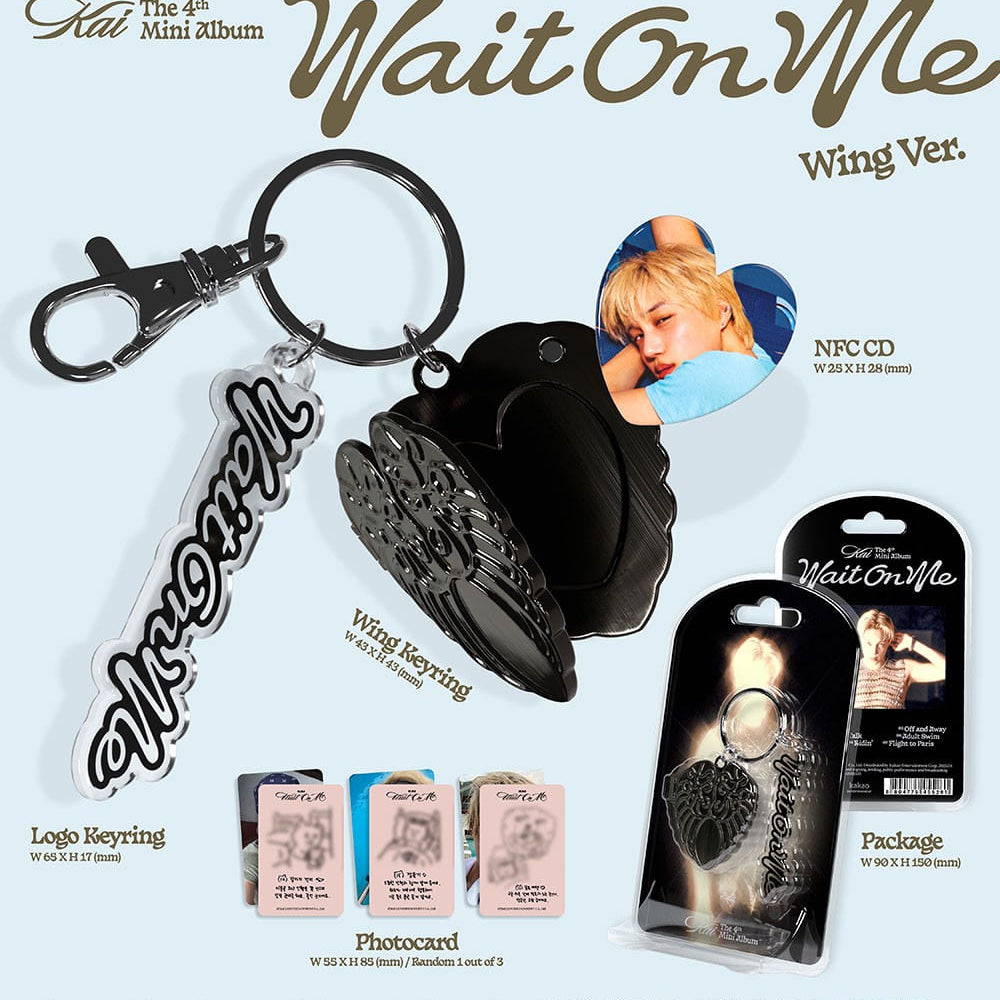 Korea Pop Store KAI - [Wait on Me] (4th Mini Album) (Wing Ver.) Kawaii Gifts