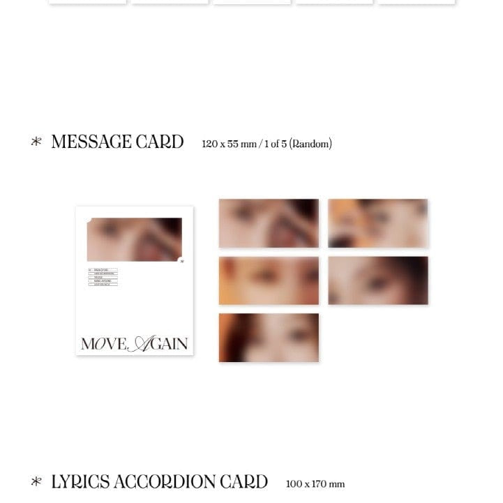 Korea Pop Store Kara - 15th Anniversary Special Album "Move Again" Kawaii Gifts