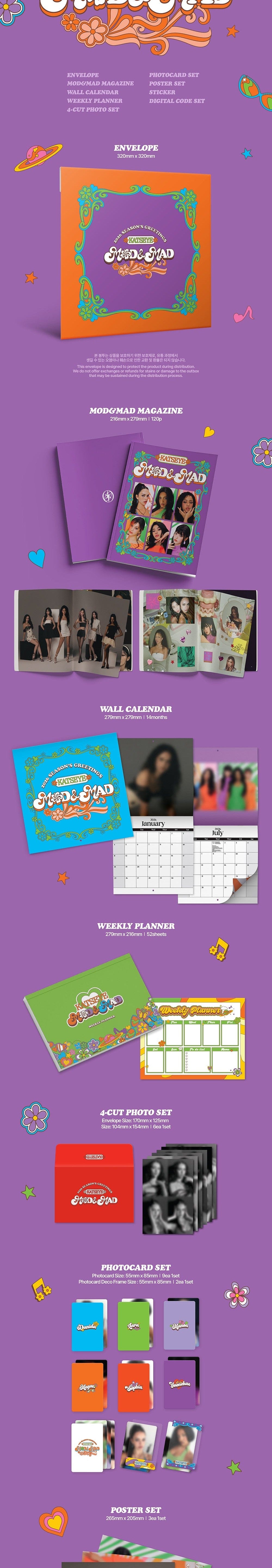 Korea Pop Store KATSEYE - 2026 Season's Greetings Kawaii Gifts