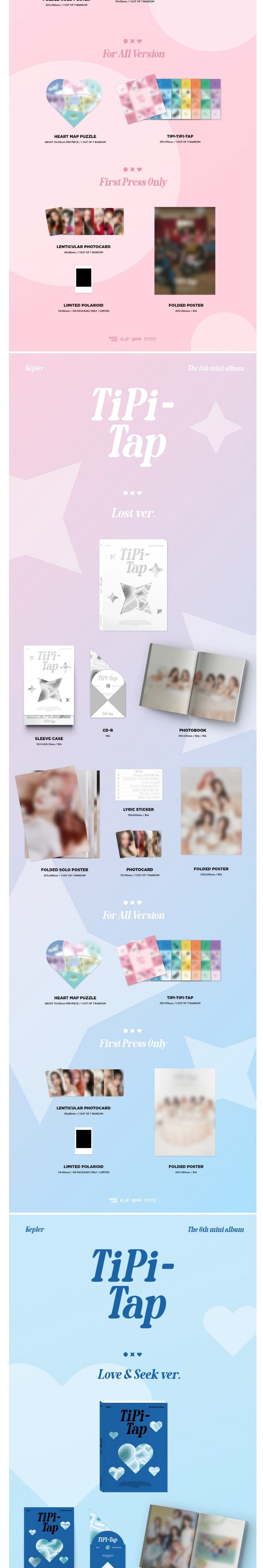 Korea Pop Store KEP1ER - [Tipi-Tap] (6th Mini Album) Kawaii Gifts