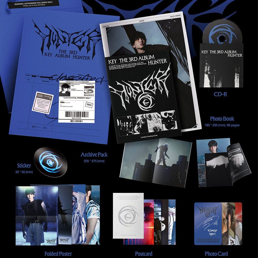 Korea Pop Store KEY - The 3rd Album [Hunter] (Archive Ver.) Kawaii Gifts