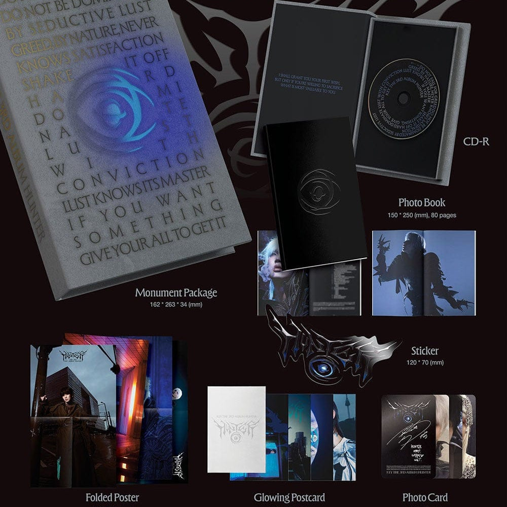 Korea Pop Store KEY - The 3rd Album [Hunter] (Monument Ver.) Kawaii Gifts