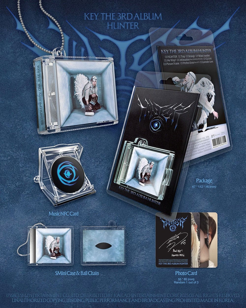Korea Pop Store KEY - The 3rd Album [Hunter] (SMini Ver.) Kawaii Gifts
