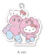 Korea Pop Store [KEY X HELLO KITTY] DIY Key Ring - Acrylic Charm A Ver Kawaii Gifts