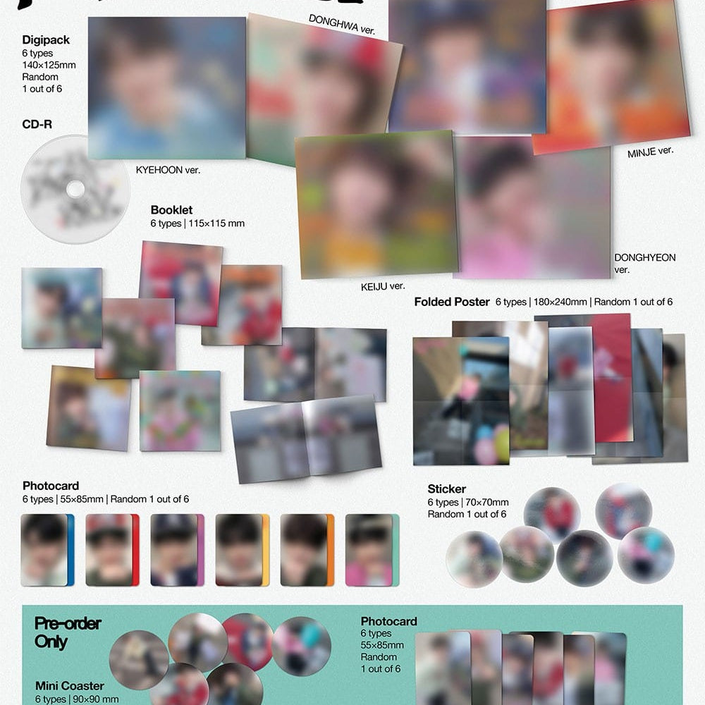 Korea Pop Store KICKFLIP - My First Kick (Digipack Ver.) Kawaii Gifts