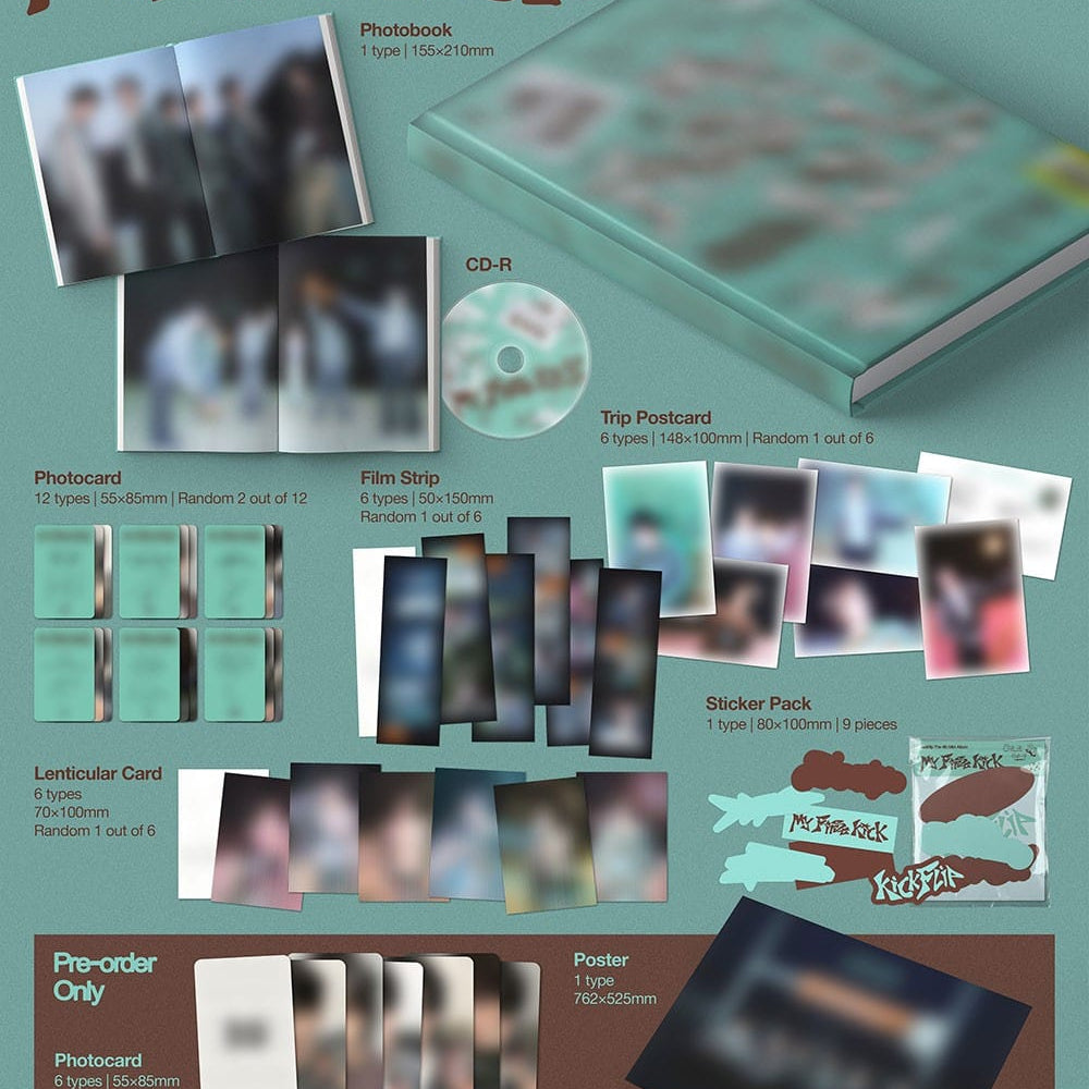 Korea Pop Store KICKFLIP - My First Kick (My First Trip Ver.) Kawaii Gifts