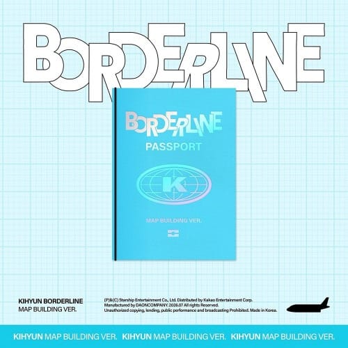 Korea Pop Store KIHYUN - EP [Borderline] (Map Building Ver.) Kawaii Gifts