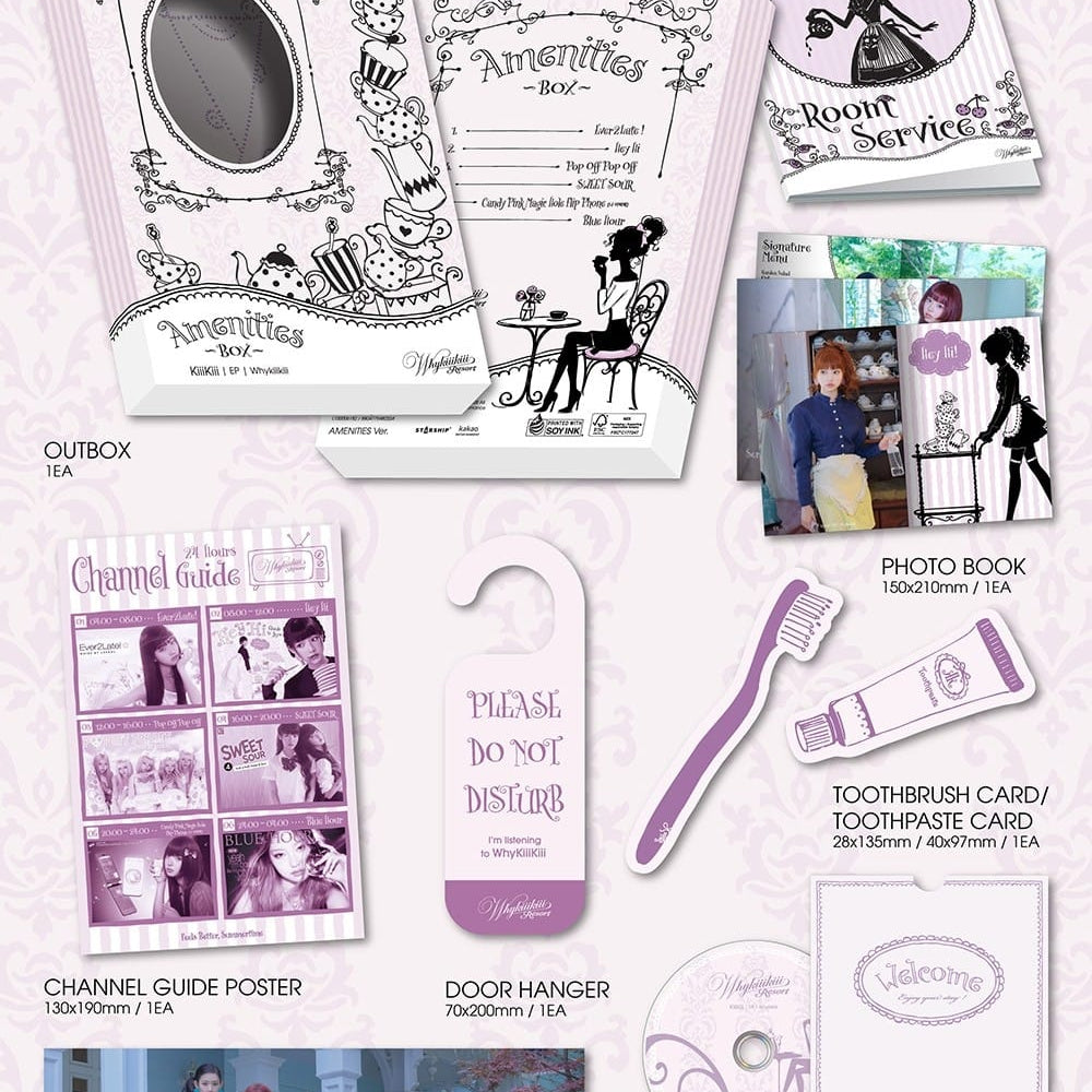 Korea Pop Store KiiiKiii - EP [WhyKiiiKiii] Amenities Ver. Kawaii Gifts