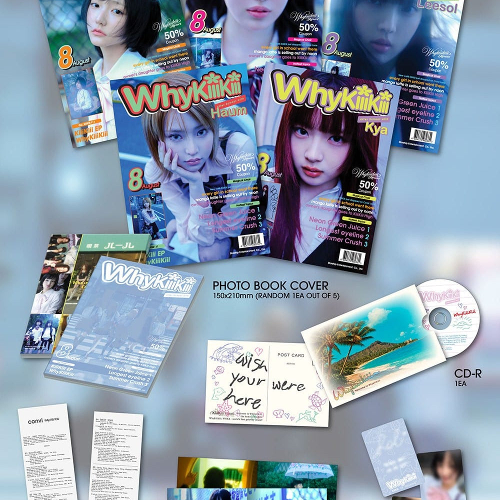 Korea Pop Store KiiiKiii - EP [WhyKiiiKiii] Summer Issue Ver. Kawaii Gifts