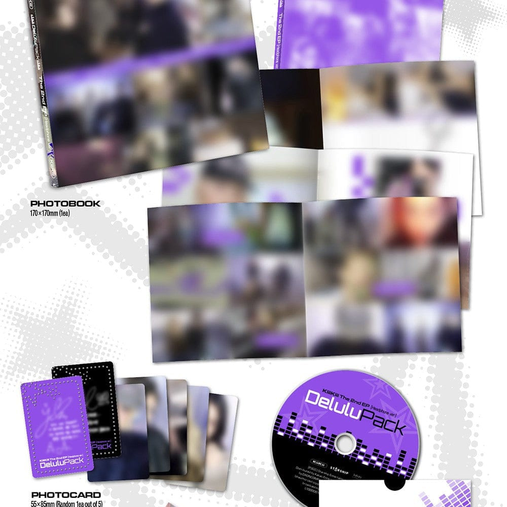 Korea Pop Store KiiiKiii - The 2nd EP [Delulu Pack] Headphone Version Kawaii Gifts