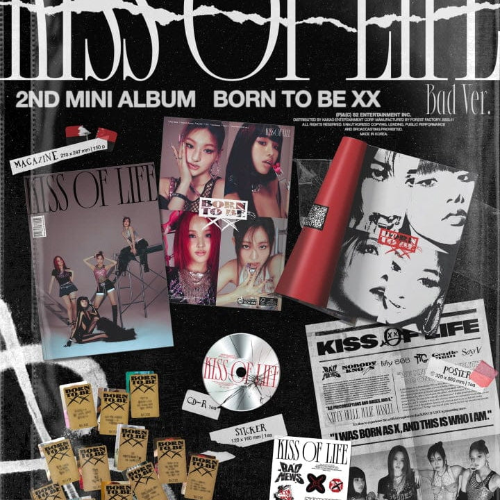 Korea Pop Store KISS OF LIFE - [Born to be XX] (2nd Mini Album) Kawaii Gifts 8804775367205
