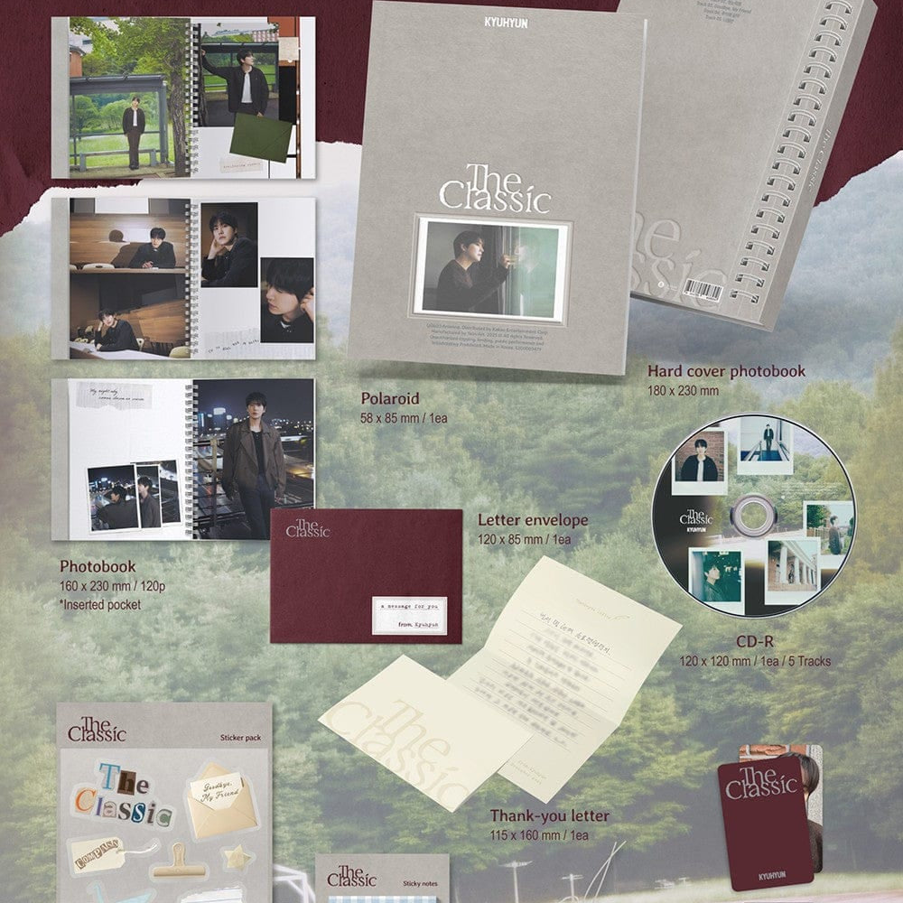 Korea Pop Store KYUHYUN - EP [The Classic] (Scrapbook Ver.) Kawaii Gifts