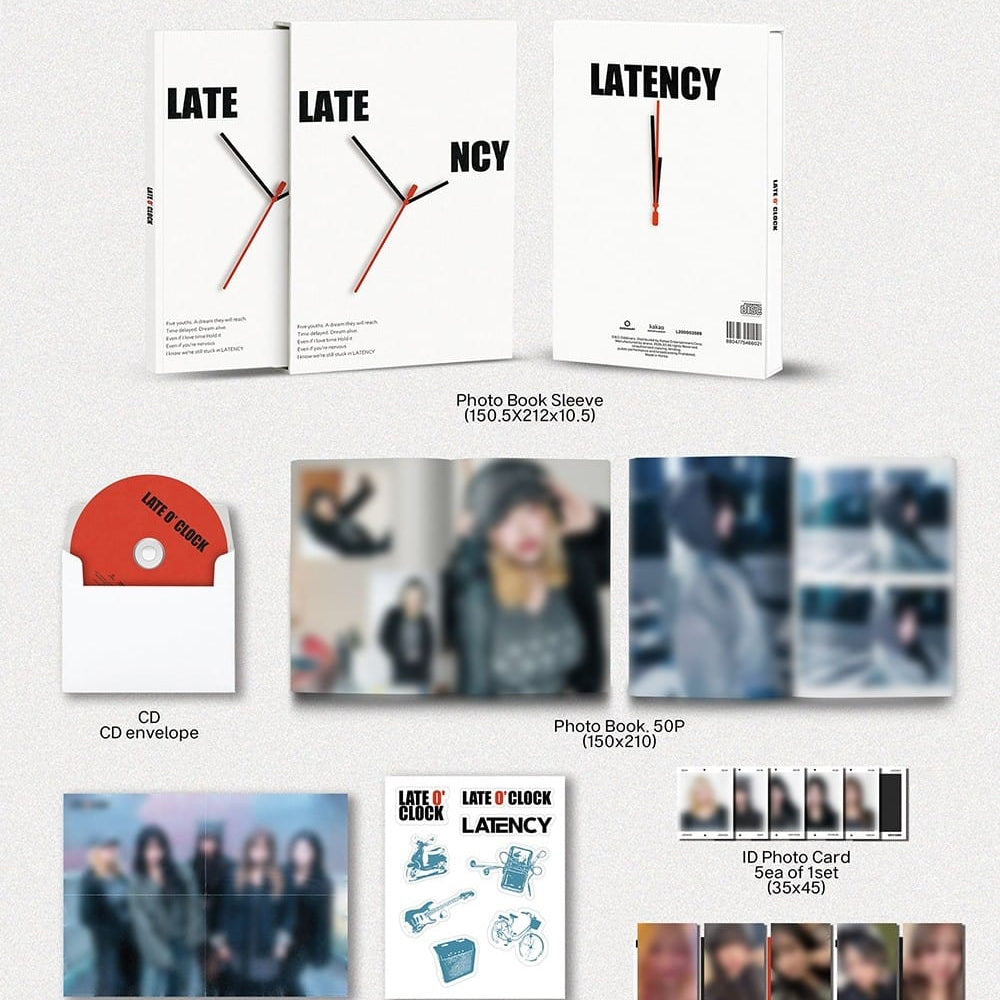 Korea Pop Store LATENCY - 1st Mini Album [Late O'Clock] (Sleeve Ver.) Kawaii Gifts