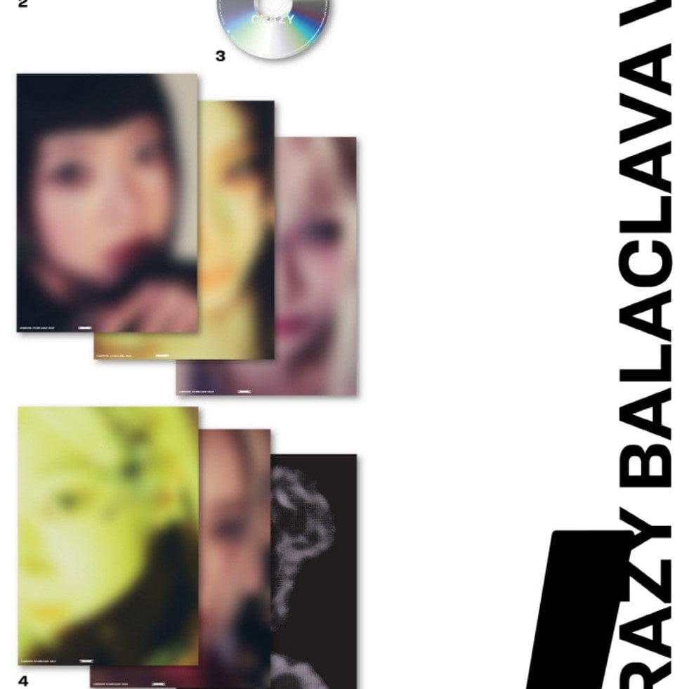 Korea Pop Store LE SSERAFIM - [Crazy] (4th Mini Album) (Balaclava Ver.) Kawaii Gifts