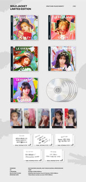 Korea Pop Store LE SSERAFIM - Japan 3rd Single 'Crazy' Solo Jacket Kawaii Gifts