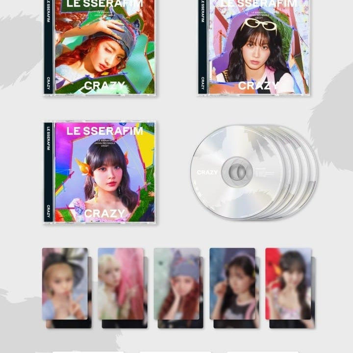 Korea Pop Store LE SSERAFIM - Japan 3rd Single 'Crazy' Solo Jacket Kawaii Gifts