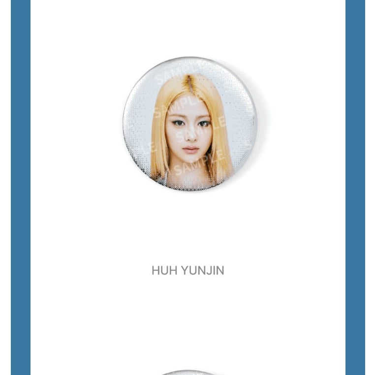 Korea Pop Store [LE SSERAFIM] Pureflow - Lucky Draw Can Badge Kawaii Gifts