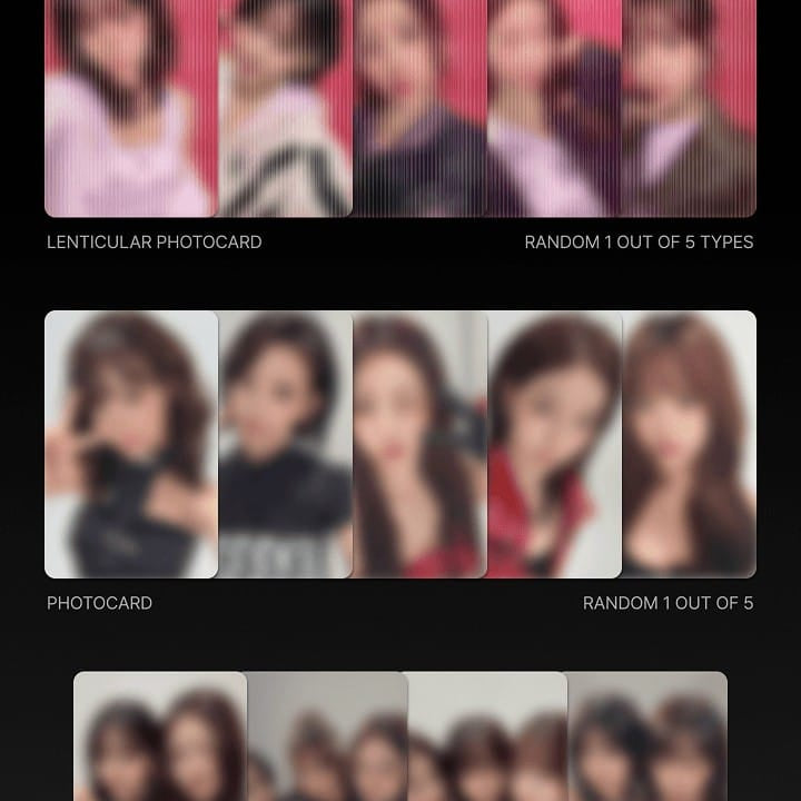 Korea Pop Store [Le Sserafim] VR Concert - Lenticular Photocard Pack Kawaii Gifts