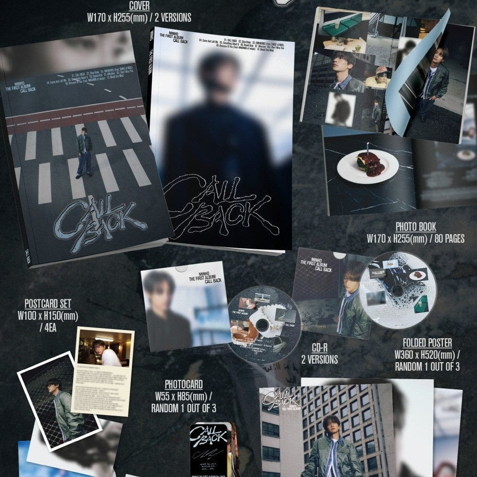 Korea Pop Store MINHO - Vol.1 [Call Back] Photobook Ver. Kawaii Gifts