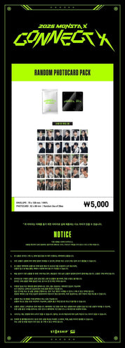 Korea Pop Store [MONSTA X] Connect X - Random Photocard Pack Kawaii Gifts