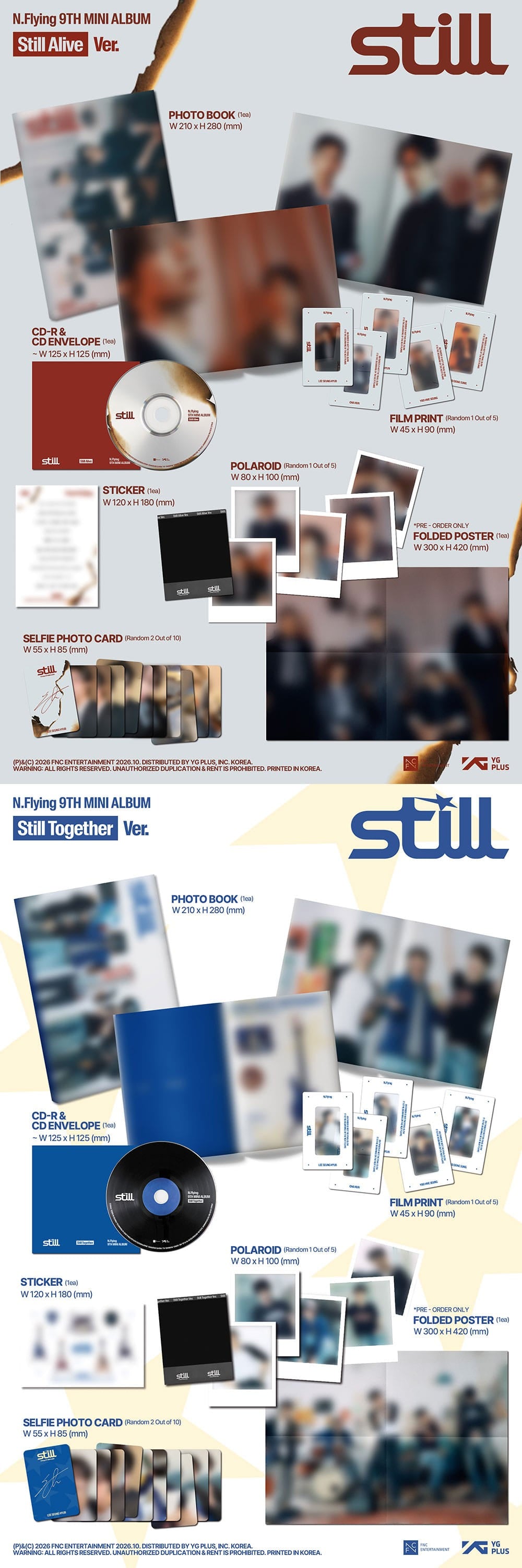 Korea Pop Store N.FLYING - Still (Photobook Ver.) Kawaii Gifts