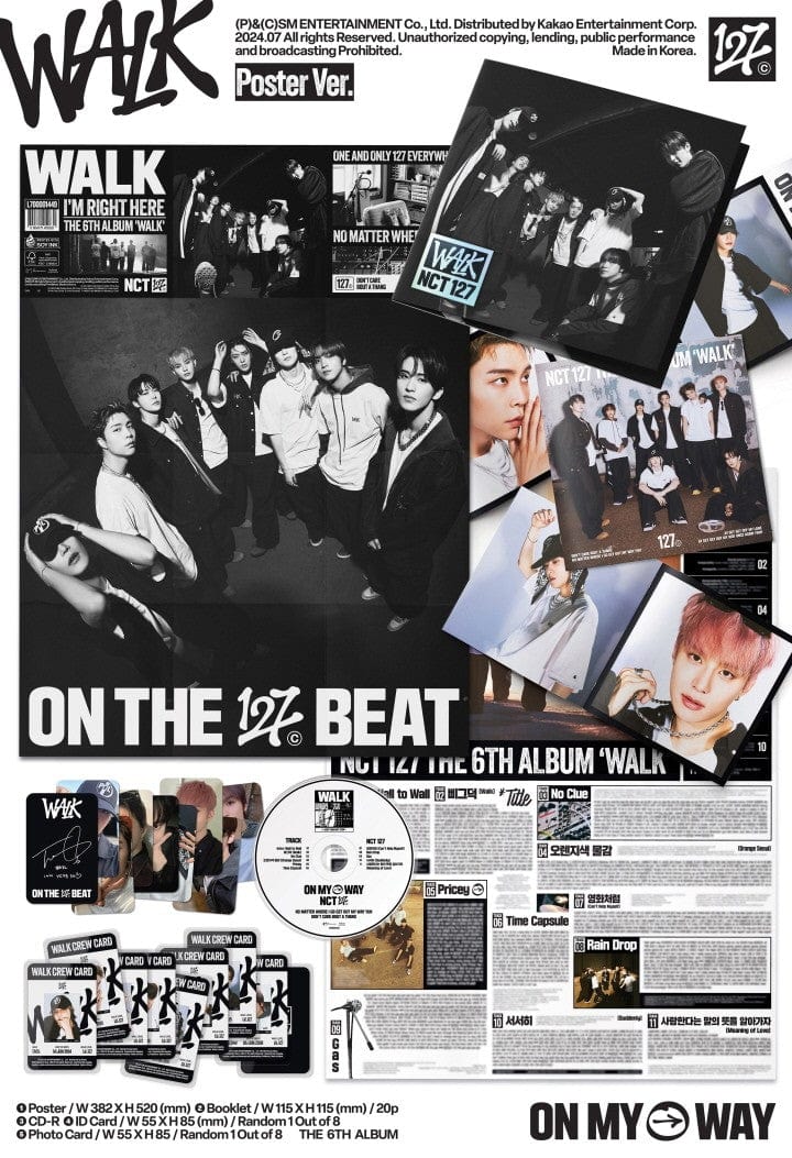Korea Pop Store NCT 127 - Vol.6 [Walk] (Poster Ver.) Kawaii Gifts 8804775450631