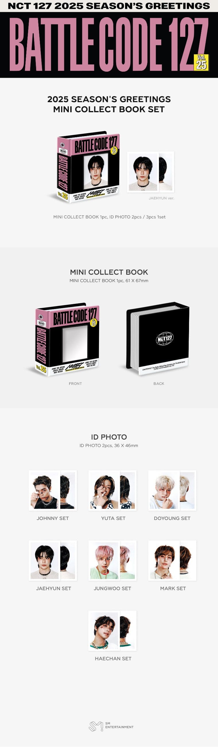 Korea Pop Store NCT (All Units) 2025 Season's Greetings Mini Collect Book Kawaii Gifts