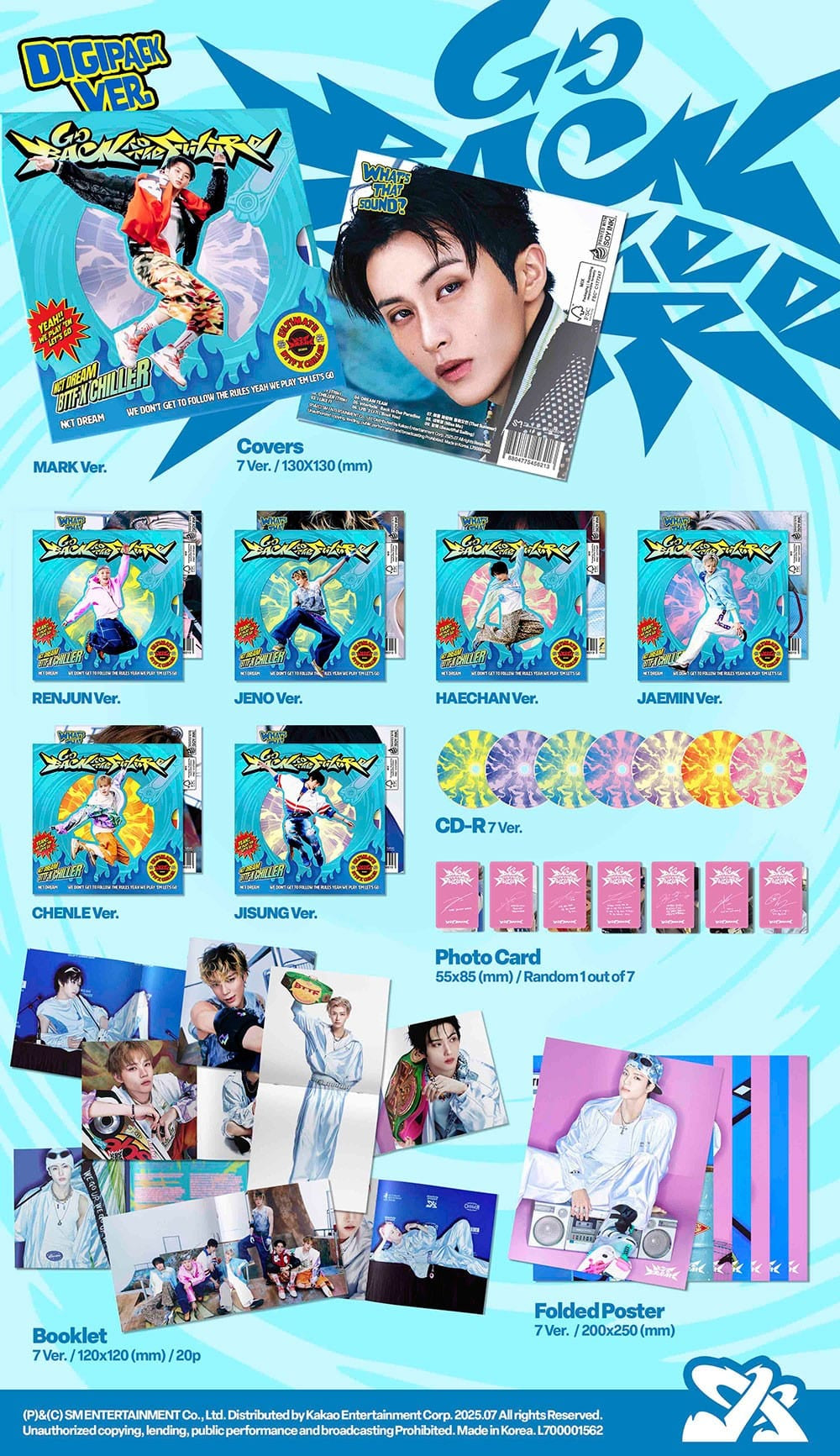 Korea Pop Store NCT DREAM - 5th Album [Go Back to the Future] (Digipack Ver.) Kawaii Gifts