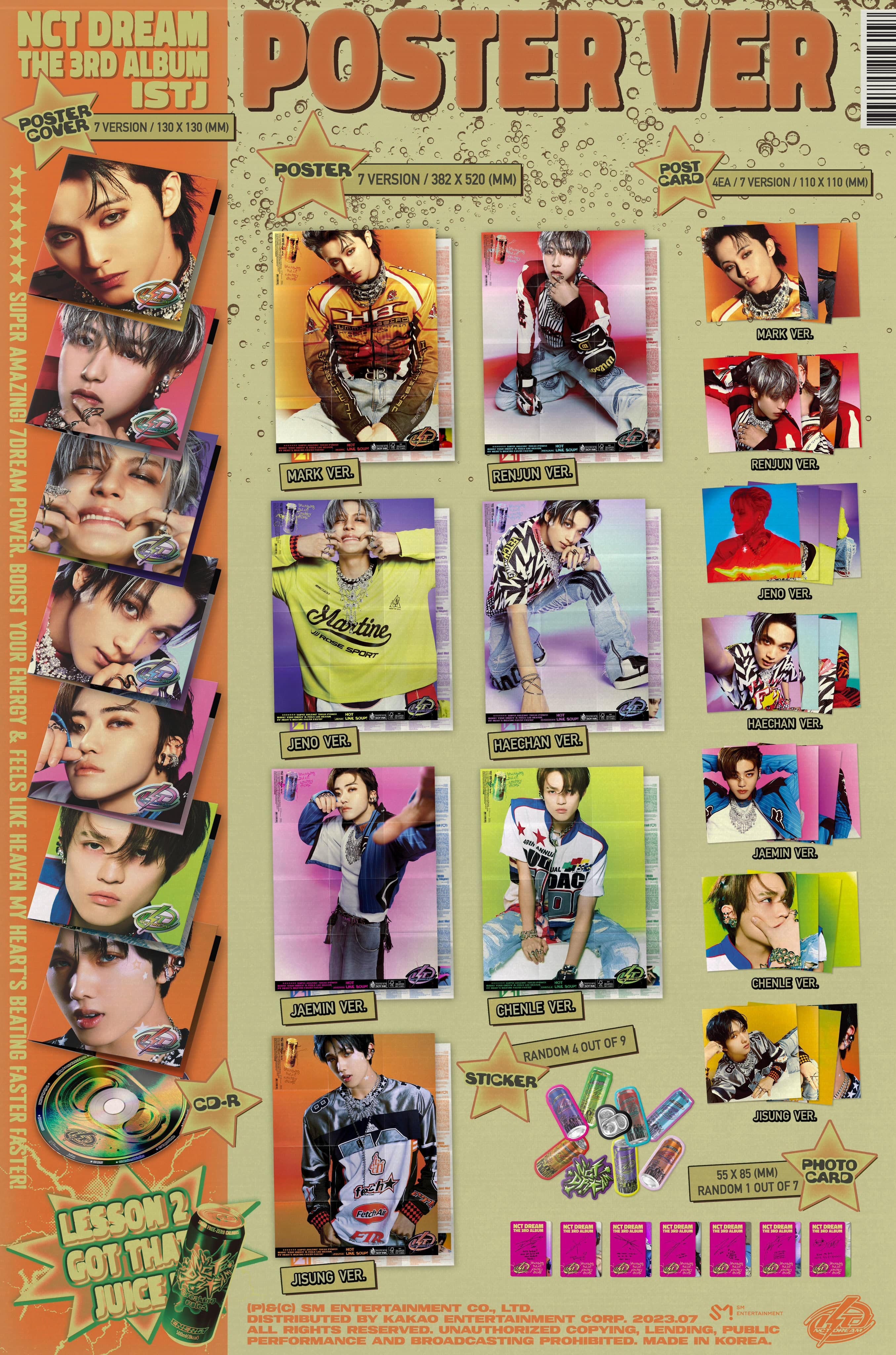 Korea Pop Store NCT DREAM - VOL.3 [ISTJ] (POSTER Ver.) Kawaii Gifts