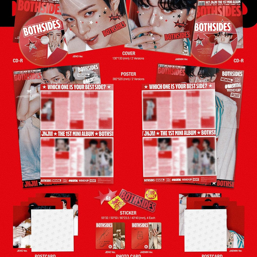 Korea Pop Store NCT JNJM - 1st Mini Album [Both Sides] (Poster Ver.) Kawaii Gifts