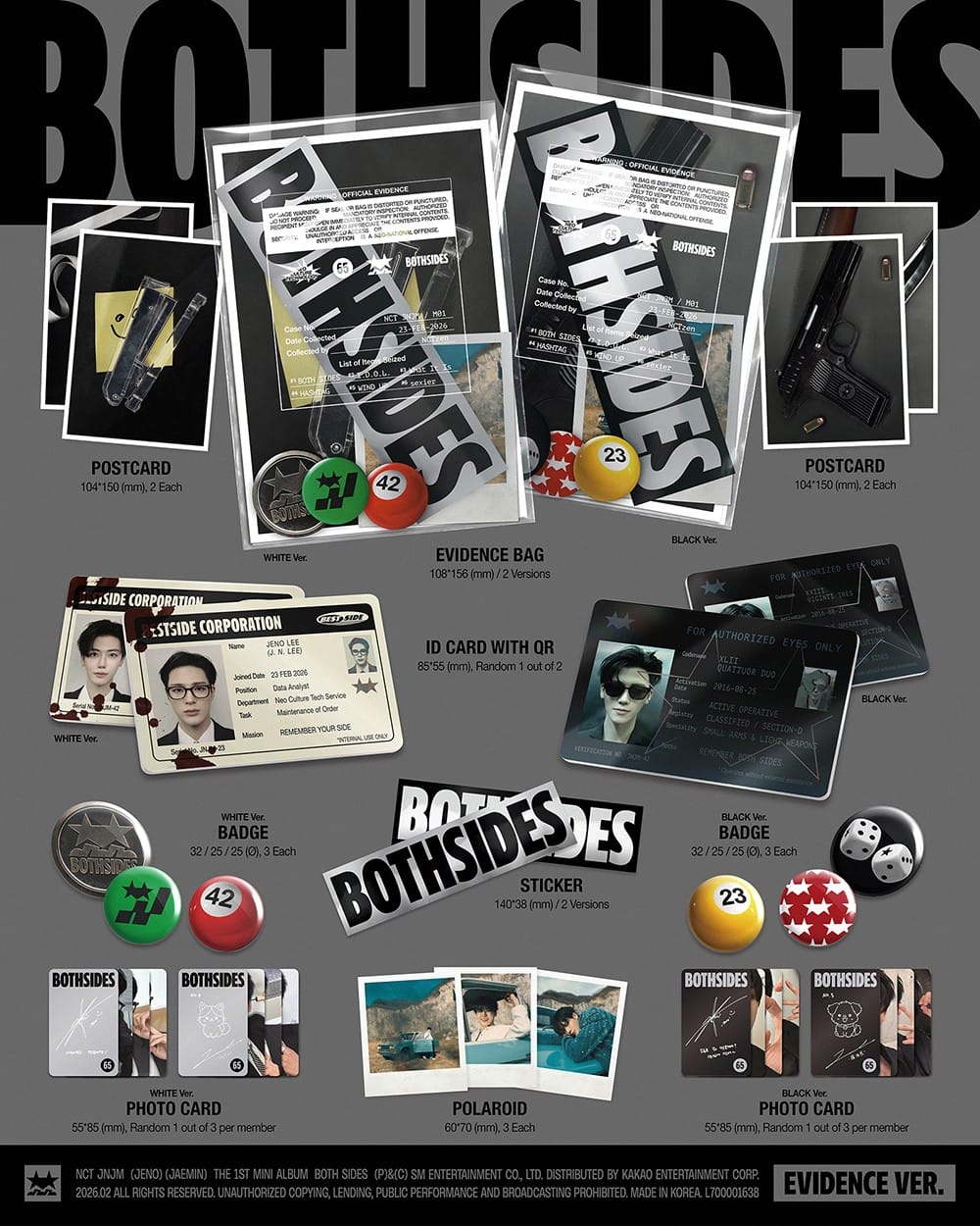 Korea Pop Store NCT JNJM - 1st Mini Album [Both Sides] (Smart Ver.) Kawaii Gifts 8804775462511