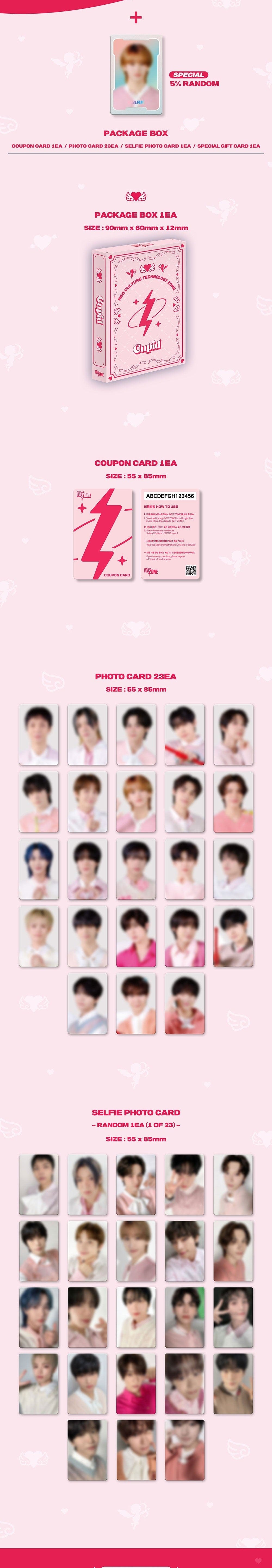 Korea Pop Store NCT - NCT Zone Coupon Card (Cupid Ver.) Kawaii Gifts