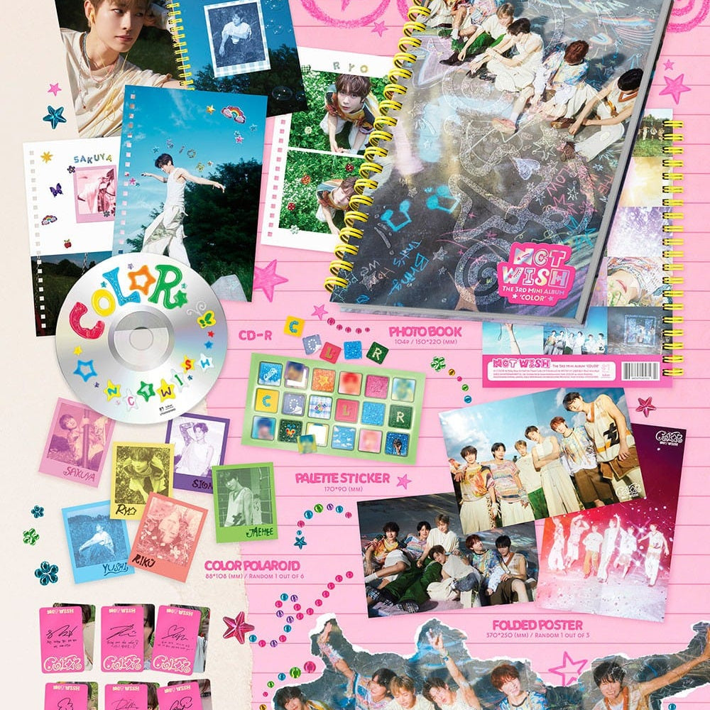 Korea Pop Store NCT WISH - 3rd Mini Album [Color] (Photobook Ver.) Kawaii Gifts