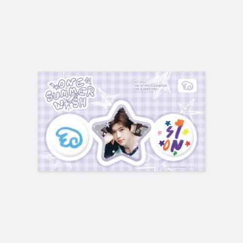 Korea Pop Store [NCT WISH] [One Summer Wish] Pin Button Set Kawaii Gifts